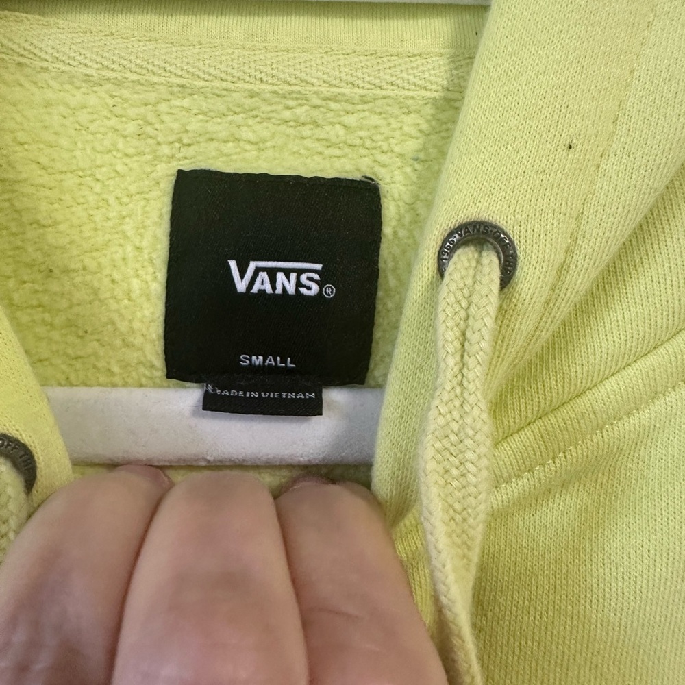 Vans light green hoodie size small. unisex can also fit a medium. - Picture 6 of 11
